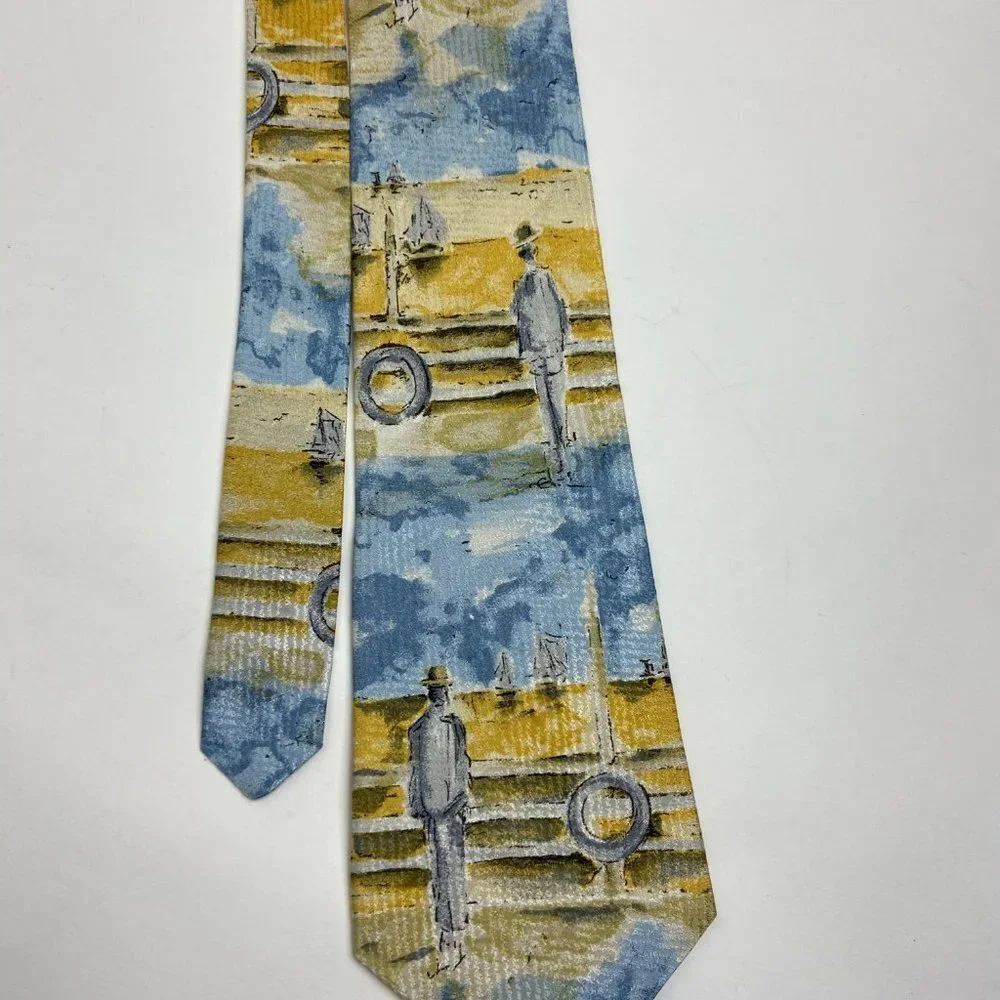 COUNTESS MARA SILK  ART TIE Cruise Ocean Vacation